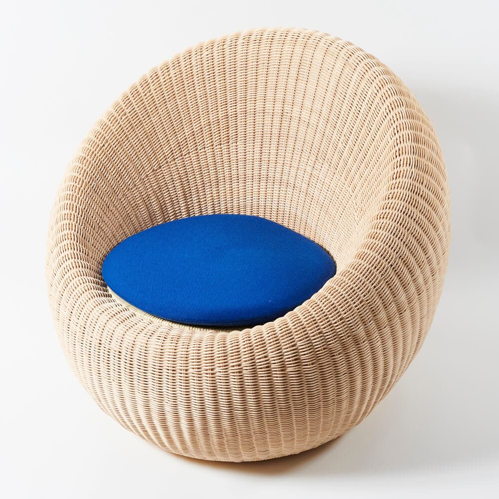 The C-3160 Rattan Chair designed by Isamu Kenmochi